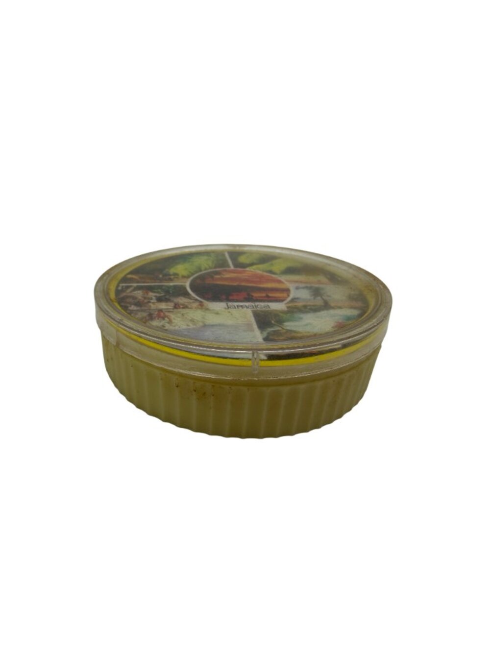 Vintage Round Playing Cards Jamaica Souvenir Deck Hong Kong WPP w/ Plastic Case - Picture 8 of 8